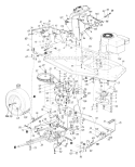 Page G Diagram and Parts List for 1996 MTD Lawn Tractor