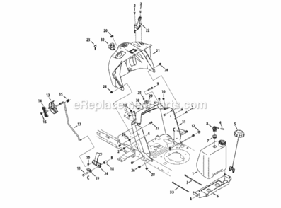Dash Diagram and Parts List for 2013 MTD Lawn Tractor