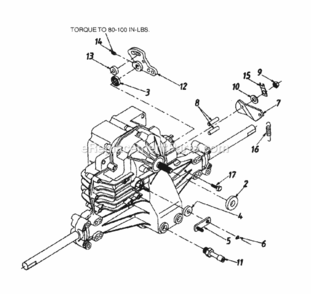 Transmission_Assembly Diagram and Parts List for 2000 MTD Lawn Tractor