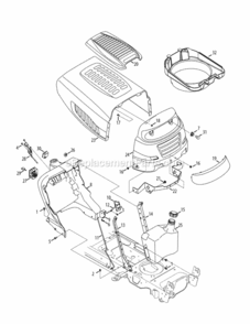 Hood_And_Dash Diagram and Parts List for 2012 MTD Lawn Tractor