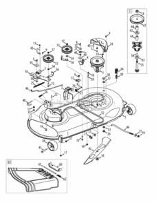 Mower_Deck_46-Inch Diagram and Parts List for 2012 MTD Lawn Tractor