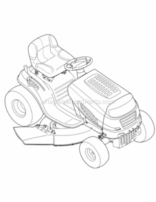 Page G Diagram and Parts List for 2012 MTD Lawn Tractor