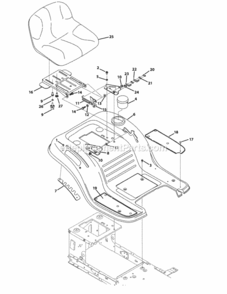 Page H Diagram and Parts List for 2012 MTD Lawn Tractor