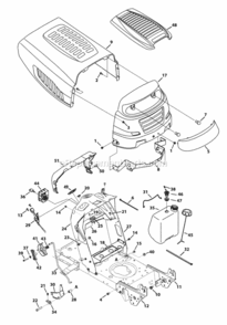 Page D Diagram and Parts List for 2013 MTD Lawn Tractor
