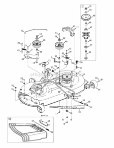 Page F Diagram and Parts List for 2014 MTD Lawn Tractor
