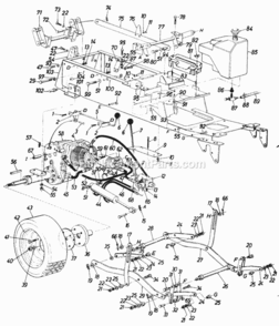 Page G Diagram and Parts List for GT1850 MTD Lawn Tractor