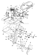 Page A Diagram and Parts List for 1992 MTD Tiller