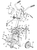 Page B Diagram and Parts List for 1995 MTD Tiller