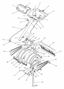 General_Assembly Diagram and Parts List for 2005 MTD Tiller