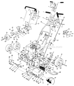 Part Location Diagram of 732-0188A MTD Edger Torsion Spring