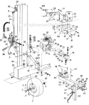 Page A Diagram and Parts List for 1991 MTD Log Splitter