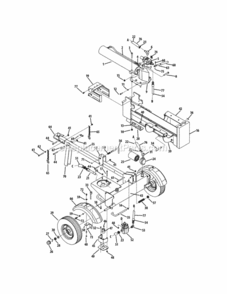 General_Assembly Diagram and Parts List for 2010 MTD Log Splitter