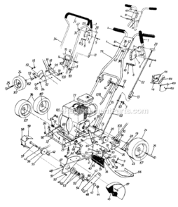 Page A Diagram and Parts List for 1994 MTD Edger