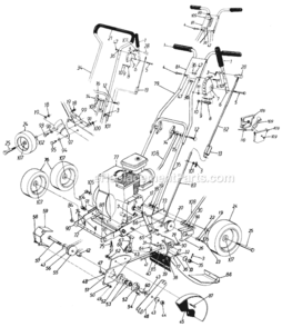 Page A Diagram and Parts List for 1995 MTD
