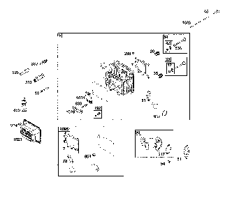 Cylinder head Diagram and Parts List for  MTD Lawn Tractor