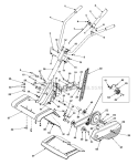 Page A Diagram and Parts List for  MTD Tiller