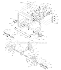 Housing Assembly Diagram and Parts List for 1998 MTD Snow Blower