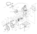 Engine and V-Belt Diagram and Parts List for 1998 MTD Snow Blower