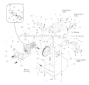 Drive And Frame Diagram and Parts List for  MTD Snow Blower