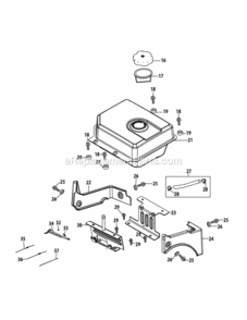 Page D Diagram and Parts List for 2014 MTD Snow Blower