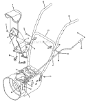Standard 2 Way Chute Diagram and Parts List for 2008 MTD Snow Blower