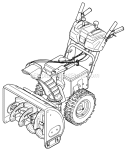 Page G Diagram and Parts List for 2008 MTD Snow Blower