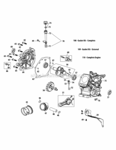 Page B Diagram and Parts List for 2013 MTD Snow Blower