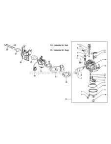 Page A Diagram and Parts List for 2012 MTD Snow Blower