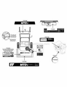 Page M Diagram and Parts List for 2012 MTD Snow Blower
