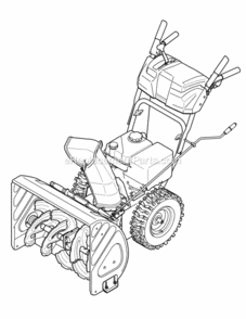 Page N Diagram and Parts List for 2012 MTD Snow Blower