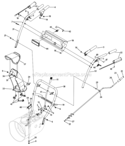 Part Location Diagram of 790-00101 MTD Panel, Handle, (w/ cutout) D-Style