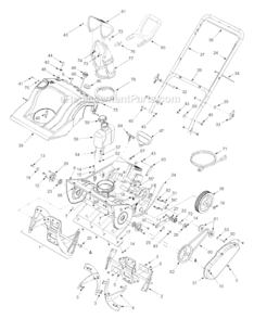 Part Location Diagram of 946-04091 MTD Control Cable