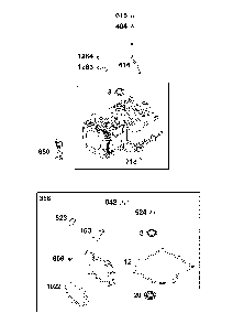 Cylinder Diagram and Parts List for  MTD Lawn Mower