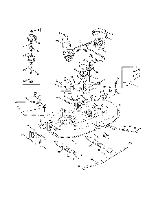 42" deck Diagram and Parts List for  MTD Lawn Tractor