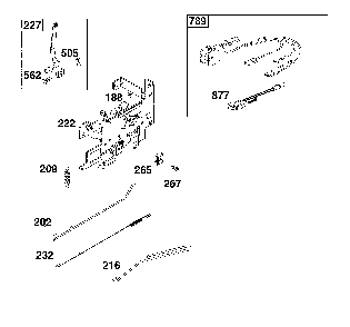 Controls Diagram and Parts List for  MTD Lawn Tractor