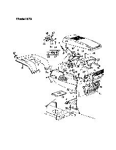 Hood - model 679 Diagram and Parts List for  MTD Lawn Tractor