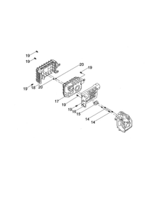 Engine Exhaust Diagram and Parts List for  MTD Engine