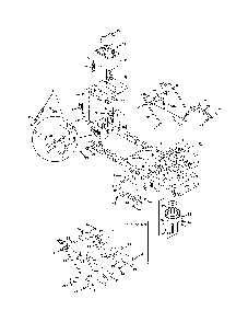 Frame & pto lift Diagram and Parts List for  MTD Lawn Tractor