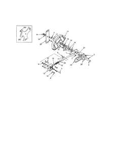 Spindle Assembly 1 Diagram and Parts List for  MTD Edger