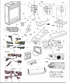Part Location Diagram of 55923 Majestic Wire Harness - Remote Switch