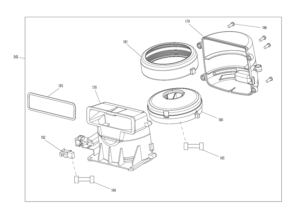 Page 7 Diagram and Parts List for  Makita Upright Vacuum