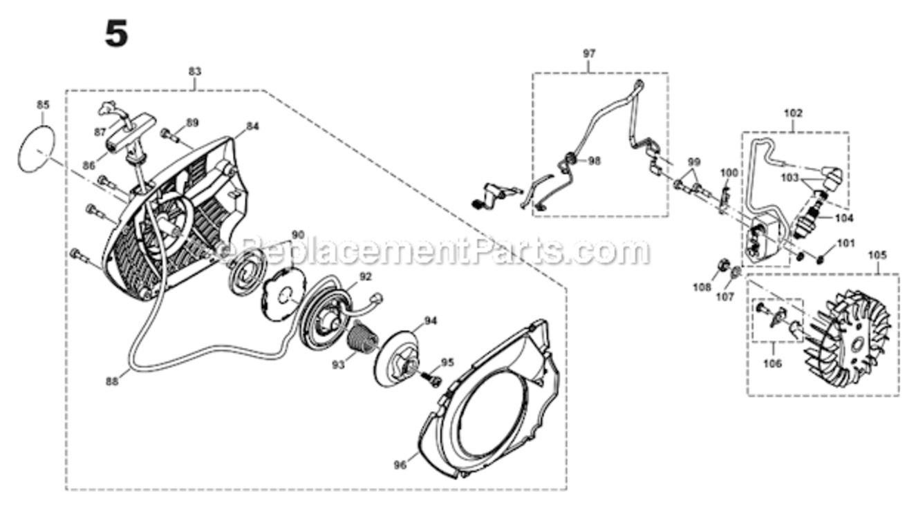 Page C Diagram and Parts List for  Makita Circular Saw