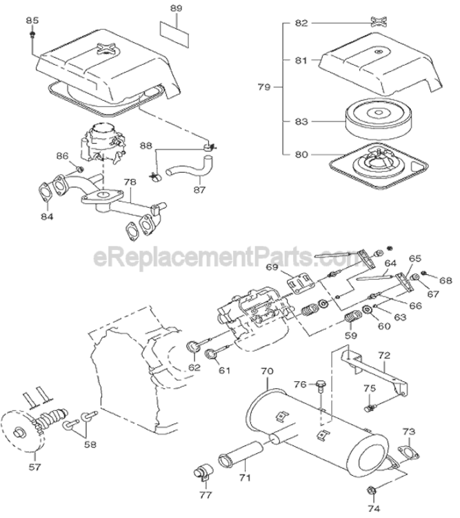 Page C Diagram and Parts List for  Makita Generator