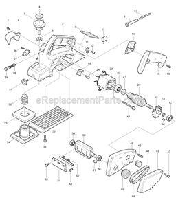Part Location Diagram of 651232-8 Makita Switch