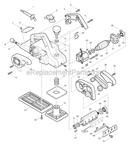 Page A Diagram and Parts List for  Makita