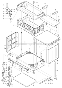 Page B Diagram and Parts List for  Makita