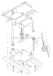 Part Location Diagram of 931601-2 Makita Hex. Nut M12