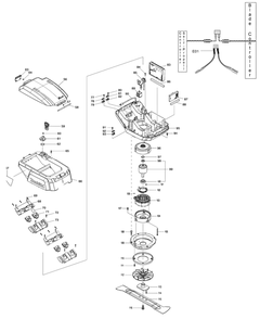 Part Location Diagram of 319882-2 Makita Blade Support