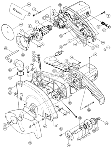 Page A Diagram and Parts List for  Makita