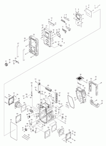 Page 1 Diagram and Parts List for  Makita Radio